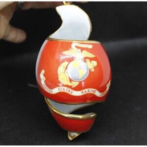 Bradford Editions USMC Faithful to the Flag Marine Corps Flag Ornament